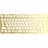 Glorious GMMK PRO 75 % Switch Plate ISO Blass Opgraderings tilbehør Guld