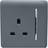 Trendi 1 Gang 13 Amp Switched Socket Warm Grey