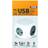 Status 3G 1.4m Cube Socket with USB Ports White