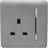 Trendi 1 Gang 13 Amp Switched Socket Light Grey