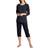 Calida Night Lovers 3/4 Pyjama - Dark Lapis Blue