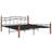 vidaXL Bed Frame Metal Solid 90cm Sängram 200X200cm