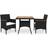 vidaXL 3058316 Matgrupp, 1 Bord inkl. 2 Stolar