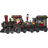 Panorama Largeville Santa's Christmas Train Jullampa 20cm