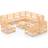 vidaXL 3075809 Outdoor Lounge Set, 1 Table incl. 9 Sofas