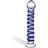 Gläs Blå Spiral Glas Dildo Glas 63392