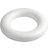 Creativ Company Ring med flad bagside udvendige mål 20 cm tykkelse 25 mm hvid styropor
