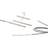 Knitpro Symfonie Replaceable Knitting Cables for Wooden Needles, Metal, silver, Seilverbinder