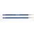 Knitpro Zing Ãndstickor Aluminium 13cm 4,50mm US7 Iolite