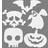 Creativ Company Halloween Motifs, size 25x17 cm, 230 g, white, 16 pc/ 1 pack