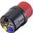 Voltcraft VMA-3L 16 Måleadapter CEE-stik 16 A 5-polet Bøsning 4 mm Mørkegrå Rød