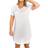 Lady Avenue Silk Jersey Nightgown - Off White
