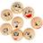 Creativ Company Heads, D: 20 mm, light beige, 16 pc/ 1 pack