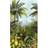 Grandeco Wall murals texture effect fabric Mural B Jungle Fever jungle design bright colors. Grandeco Life