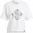 Adidas Women Five Ten Cropped Graphic T-shirt - White