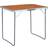 vidaXL Hopfällbart campingbord med metallram 80x60 cm