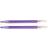 Knitpro Zing Ãndstickor Aluminium 9cm 3,75mm US5 Amethyst