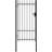 vidaXL Fence Gate Single Door with Spike Top 100x250cm