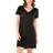 Damella Silk Nightgown - Black
