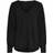 Only Onlmette Uma L/S Top Noos Wvn T-Shirt - Nero