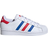 adidas Junior Superstar - Cloud White/Blue/Team Collegiate Red