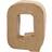 Creativ Company Bogstav papmaché højde 10 cm tykkelse 1,7 cm Q Bredde 7,8 cm