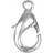 Creativ Company Lobster Claw Clasps, L: 10 mm, silver-plated, 10 pc/ 1 pack