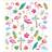 Creativ Company Stickers, flamingo, 15x16,5 cm, 1 sheet