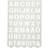 Creativ Company Shape Template, letters and numbers, H: 25 mm, 21x29 cm, 1 pc