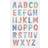 Creativ Company Diamond stickers, ark 15x16,5 cm, alfabet, 1ark