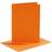 Creativ Company Brevkort m. kuvert 6 sæt Orange