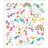 Creativ Company Stickers, enhörning, 15x16,5 cm, 1 ark