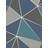 Fine Decor Fine Décor Apex Geo Aqua & Navy Wallpaper