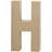 Creativ Company Letter, H, H: 20,2 cm, W: 11,2 cm, thickness 2,5 cm, 1 pc