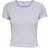 Only Emma Short Sleeves Rib Top - Halogen Blue