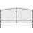 vidaXL Double Door Fence Gate with Spear Top 145742 400x248cm