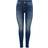 Only Blush Life Mid Ankle Skinny Fit Jeans - Blue/Dark Blue Denim