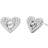 Michael Kors Pavé Heart Stud Earrings - Silver/Transparent