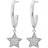 Edblad Vega Creoles Earrings - Silver/Transparent
