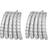 Edblad Glow Festive Studs M - Silver/Transparent