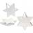 Creativ Company Deko-stjerne, H: 10 cm, transparent, 5stk