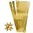 Creativ Company Stjernestrimler, 45 cm, 10 mm, 4,5 cm, guld, 100 strimler/ 1 pk