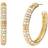 Michael Kors Brilliance Hoop Earrings - Gold/Transparent