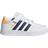 Adidas Kid's Breaknet - Cloud White/Dark Blue/Flash Orange