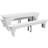 vidaXL 130793 3-pack Tablecloth White (220x70cm)