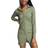 Miss Selfridge Wrinkled Mini Dress - Khaki/Green