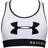 Under Armour Mid Keyhole Graphic Bra - Womens White