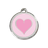 Red Dingo Enamel Tag Heart Hot Small