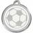 Red Dingo Enamel Tag Soccer Ball Medium