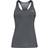 Under Armour HeatGear Racer Tanktop Women - Pitch Gray Light Heather/Metallic Silver